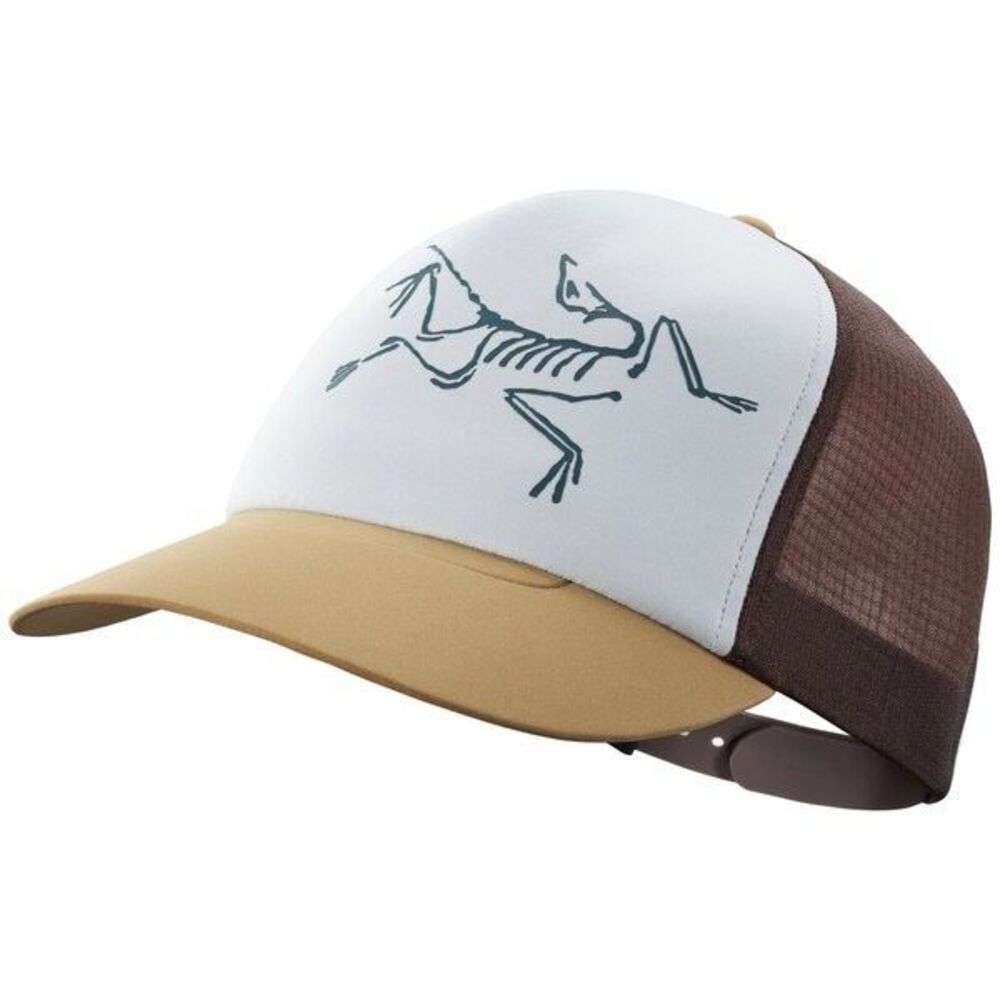 Arc'teryx Bird Trucker Snapback Hat Cap Adjustable Blue Mustard Blue Rare Color
